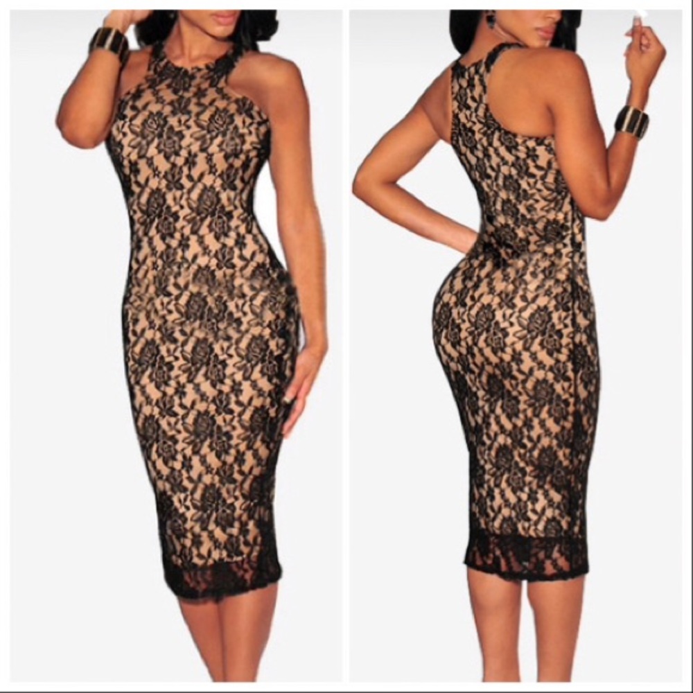 1 Size XS Left! Black Lace Dress